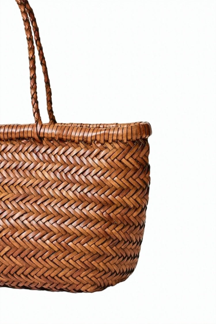 Dragon Diffusion Woven Buffalo Leather Tote Bag