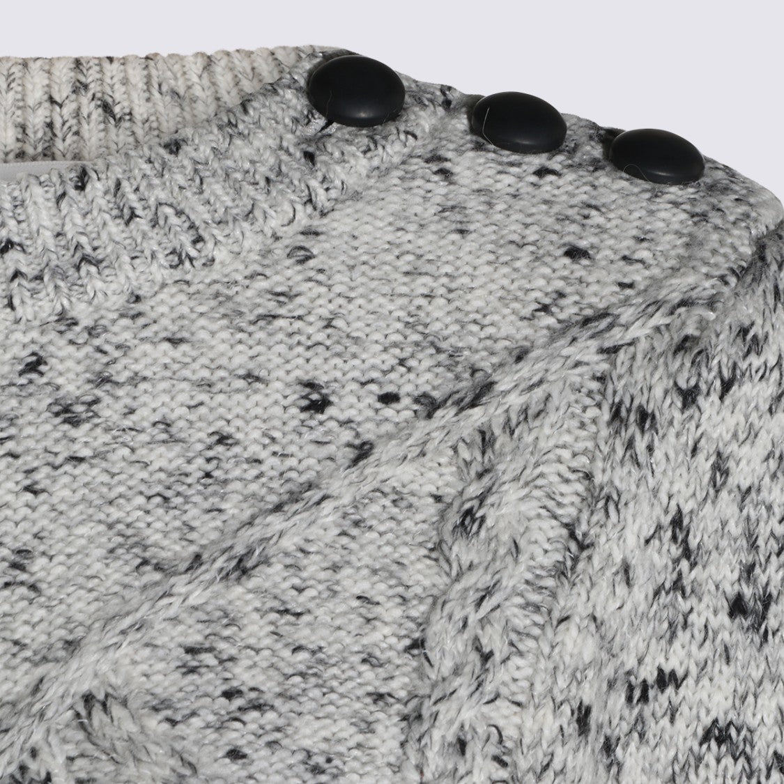 Isabel Marant Étoile Textured Knit Sweater With Button Detail And Ribbed Finish