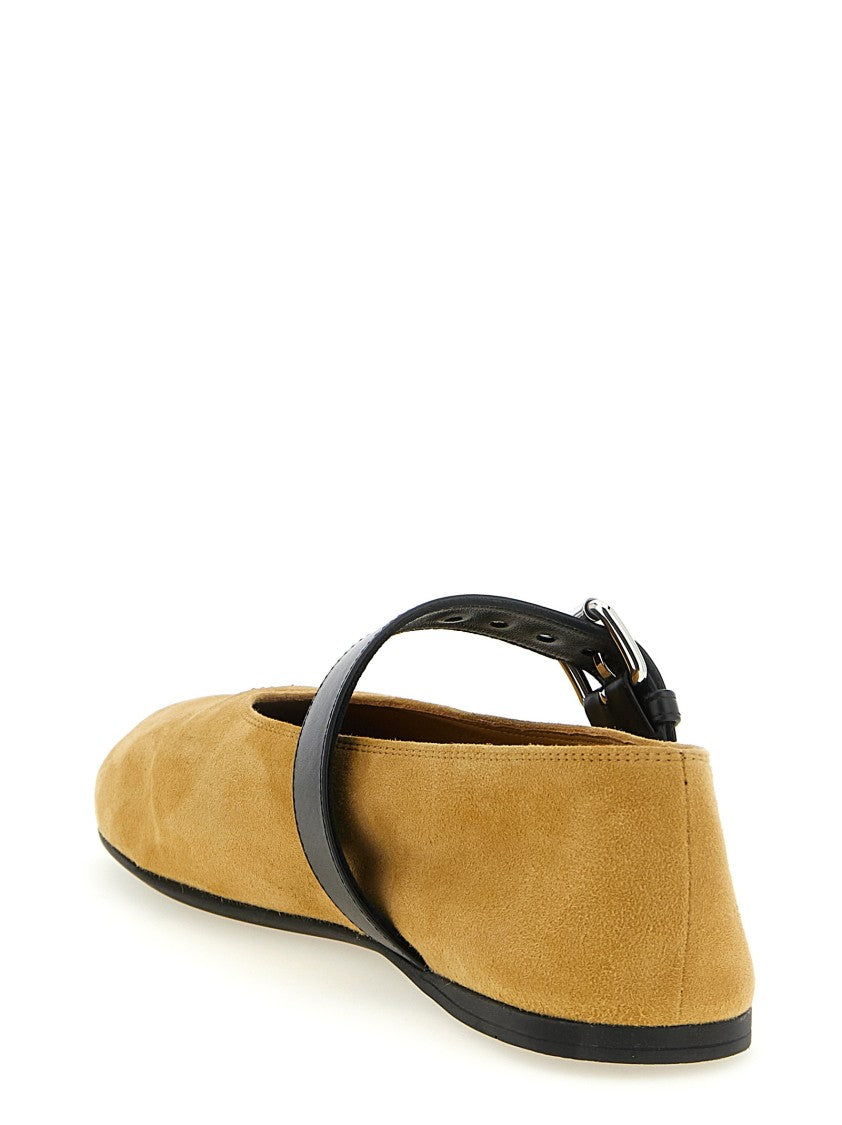 Miu Miu Buckle Ballet Flats