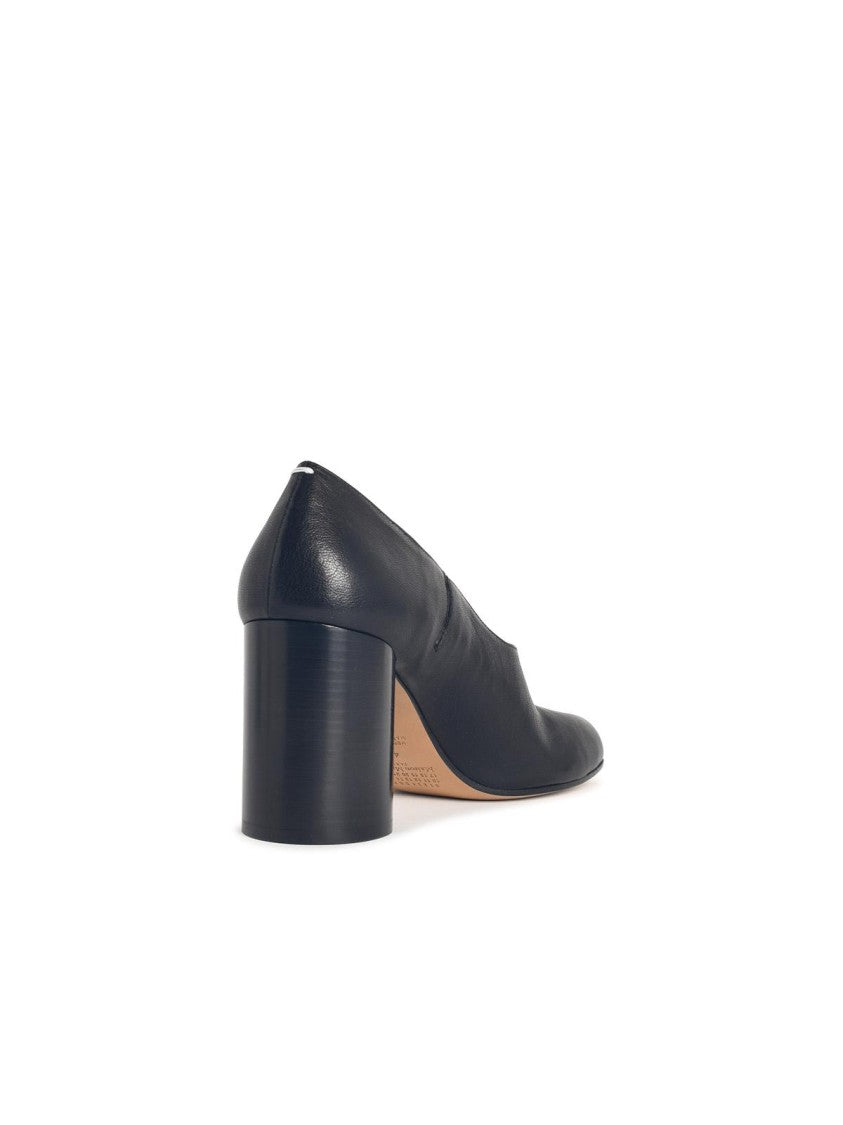 Maison Margiela 'Tabi Pump' Black Leather Pumps
