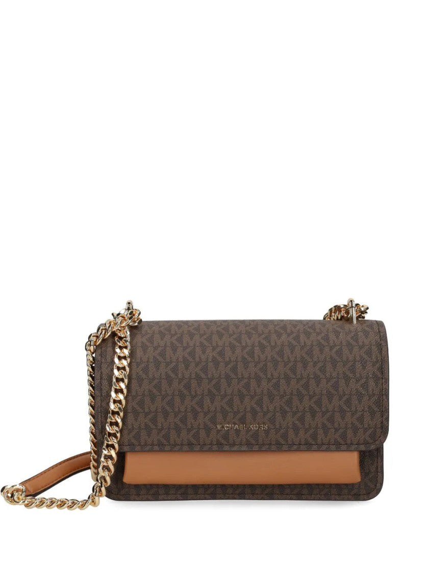 Michael Kors Textured Pvc And Polyester Shoulder Bag