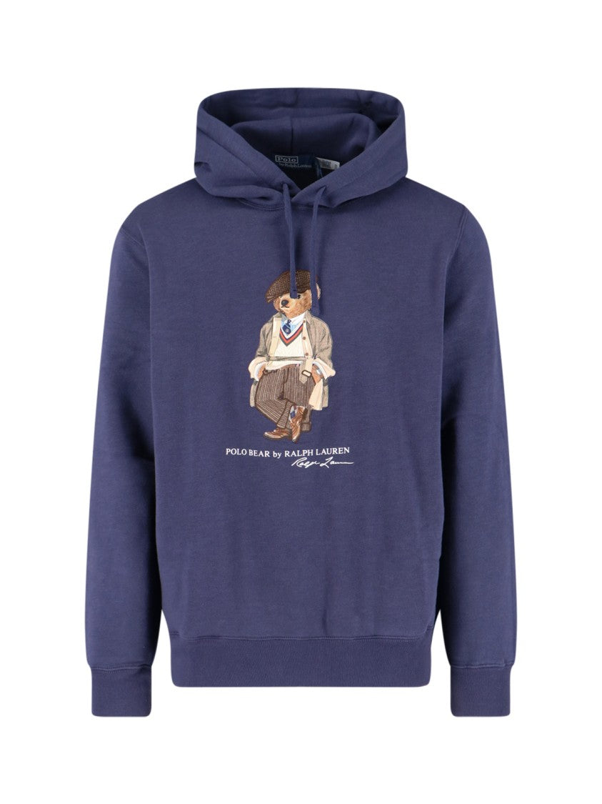 Polo Ralph Lauren Vintage-Inspired Bear Graphic Navy Hoodie