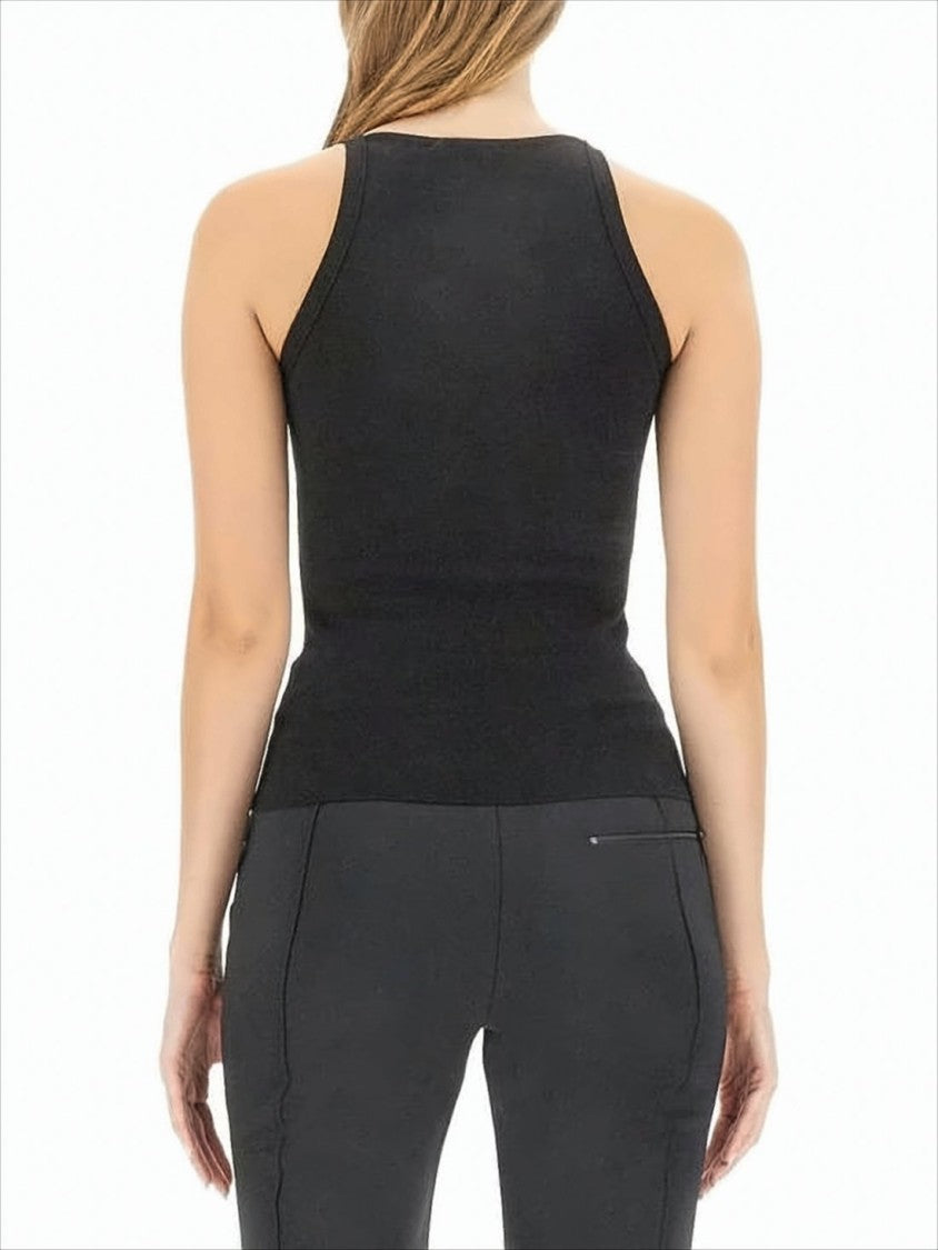 Courrèges Fitted Sleeveless Top With High Neckline