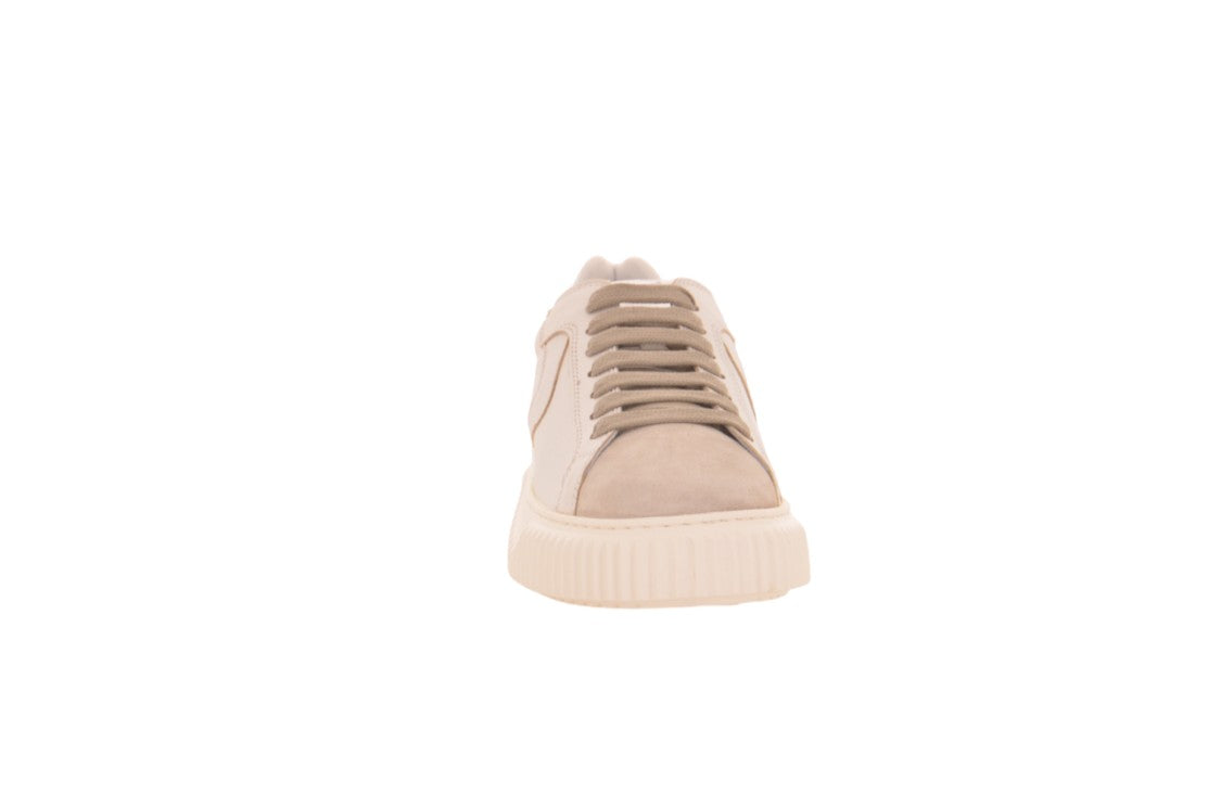 Voile Blanche Soft Calfskin Sneakers With Personalized Patch