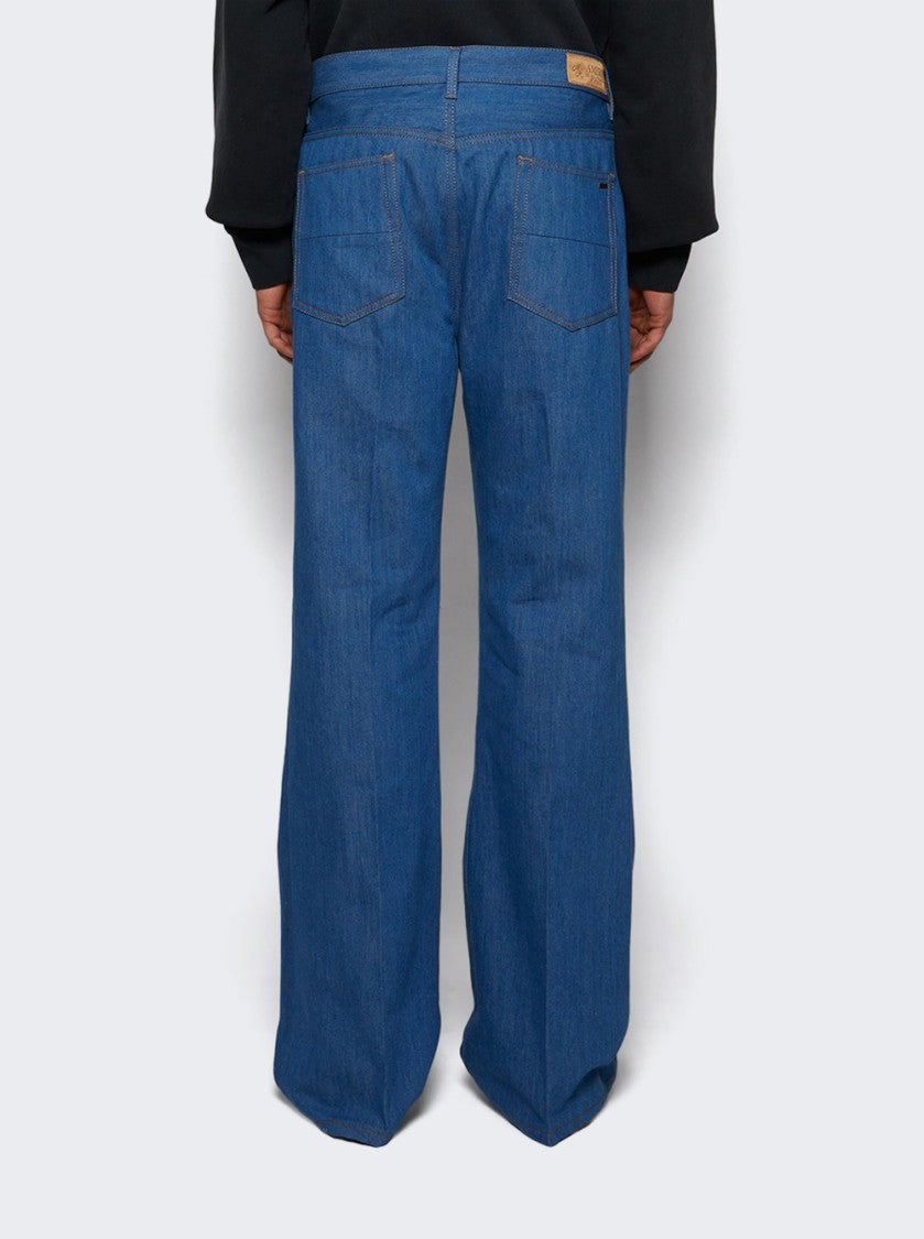Amiri Creased Flare Pant Retro Indigo
