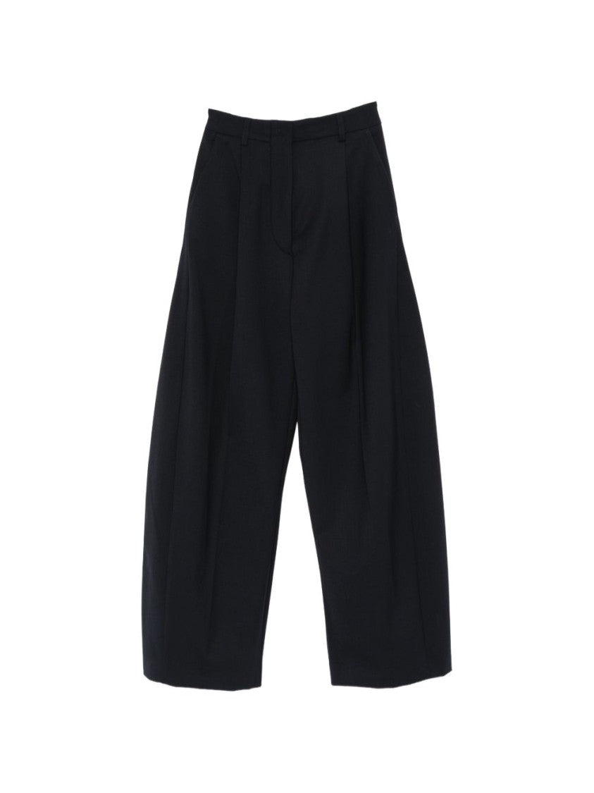 The Latest High-Waisted Pleated Wide-Leg Trousers