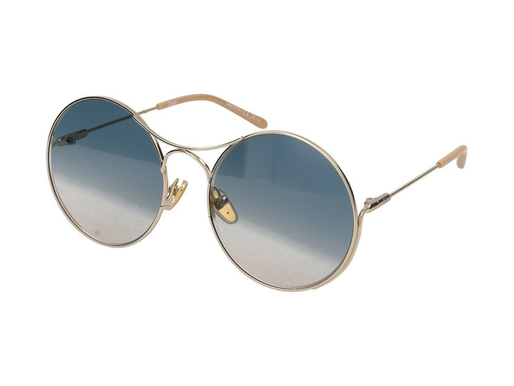Chloé Sunglasses Ch0166s 002 Gold Gold Green 58/19/135