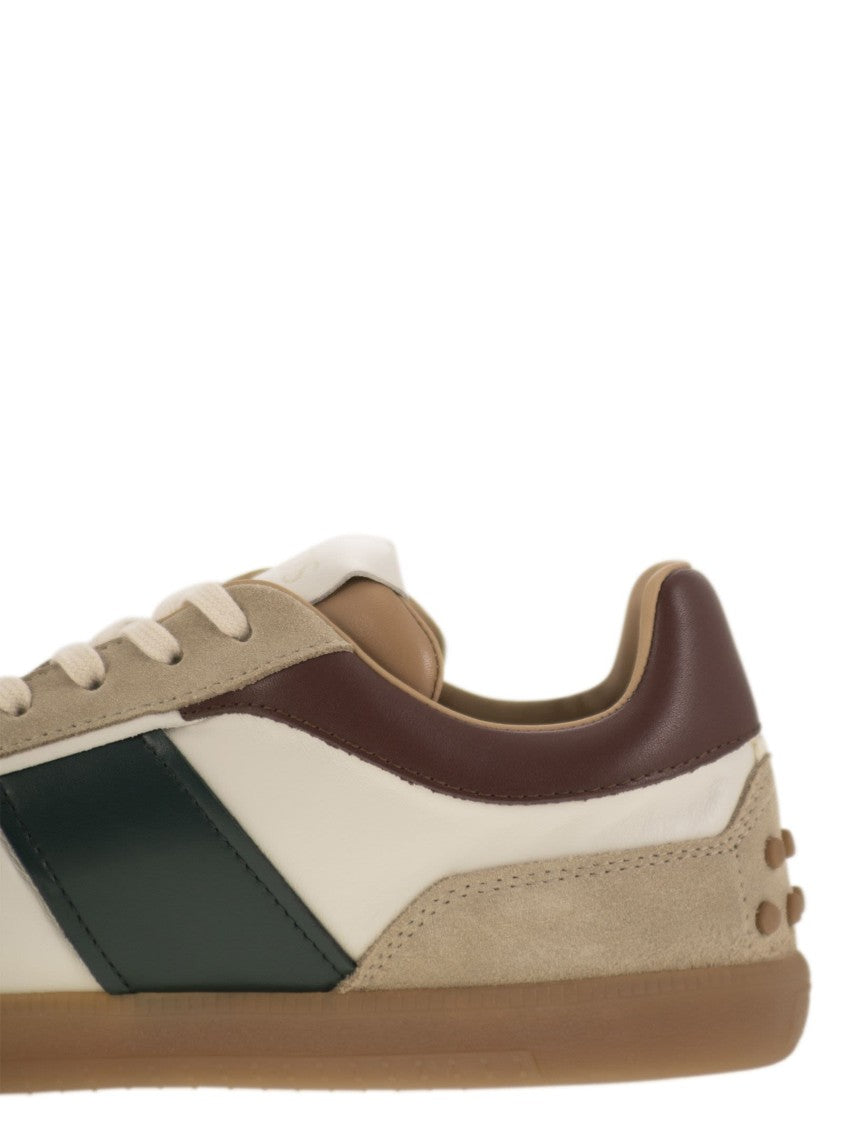 Tod's Suede Leather Tabs Sneakers