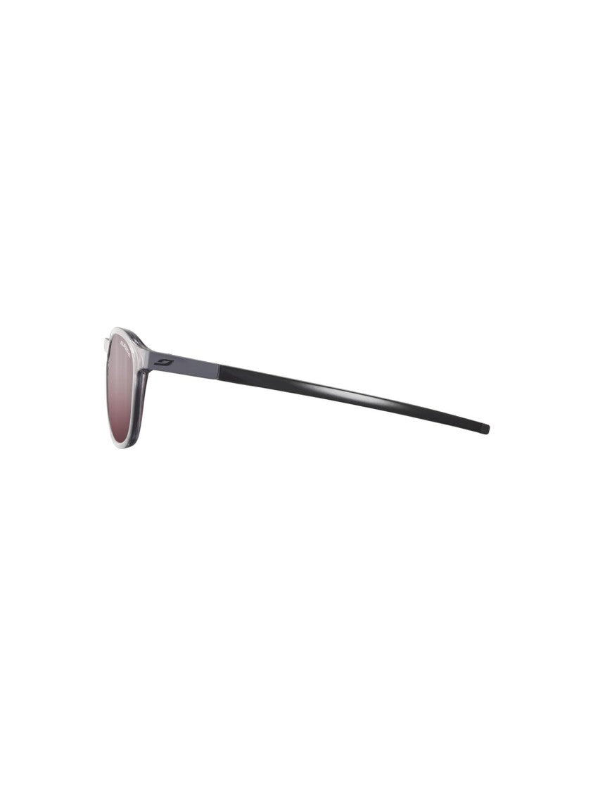 Julbo Translucent Grey Acetate And Celluloid Oval Sunglasses