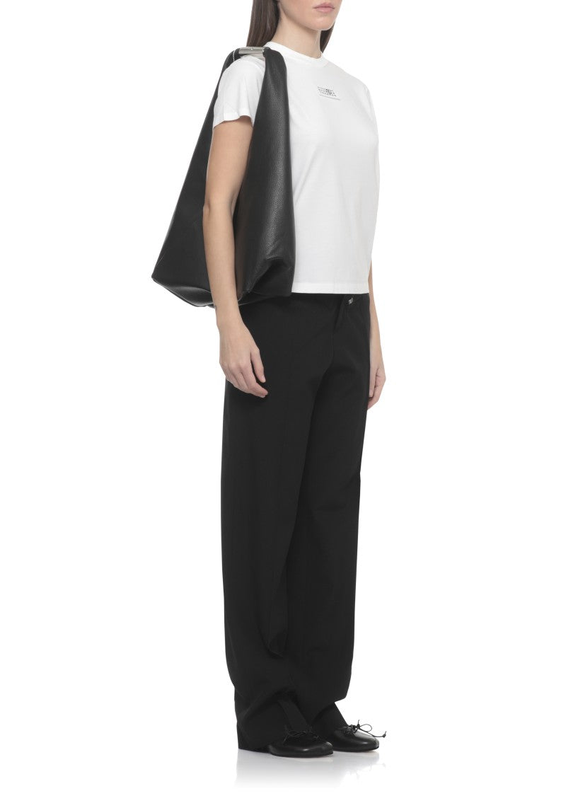 Mm6 By Maison Margiela White Logoed Cotton T-Shirt