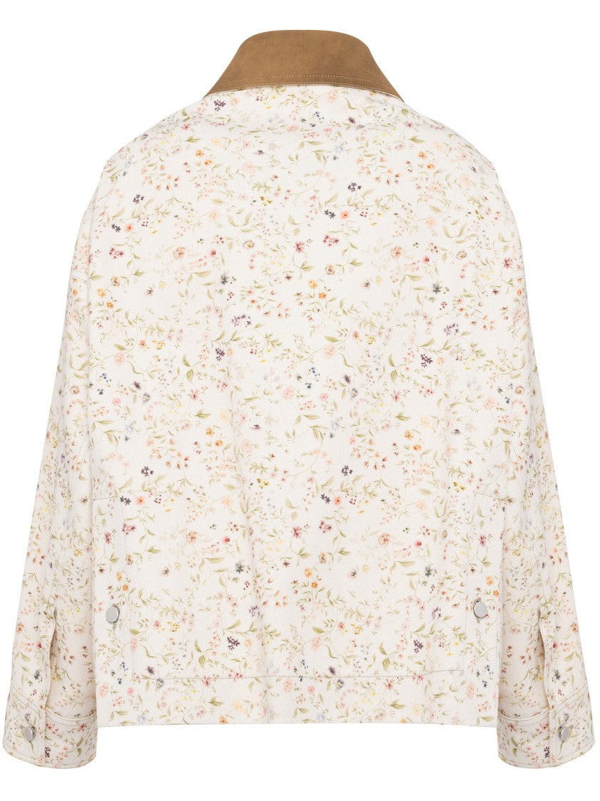 Tela Neutral Giubbino Bubble Boxy Floral Jacket