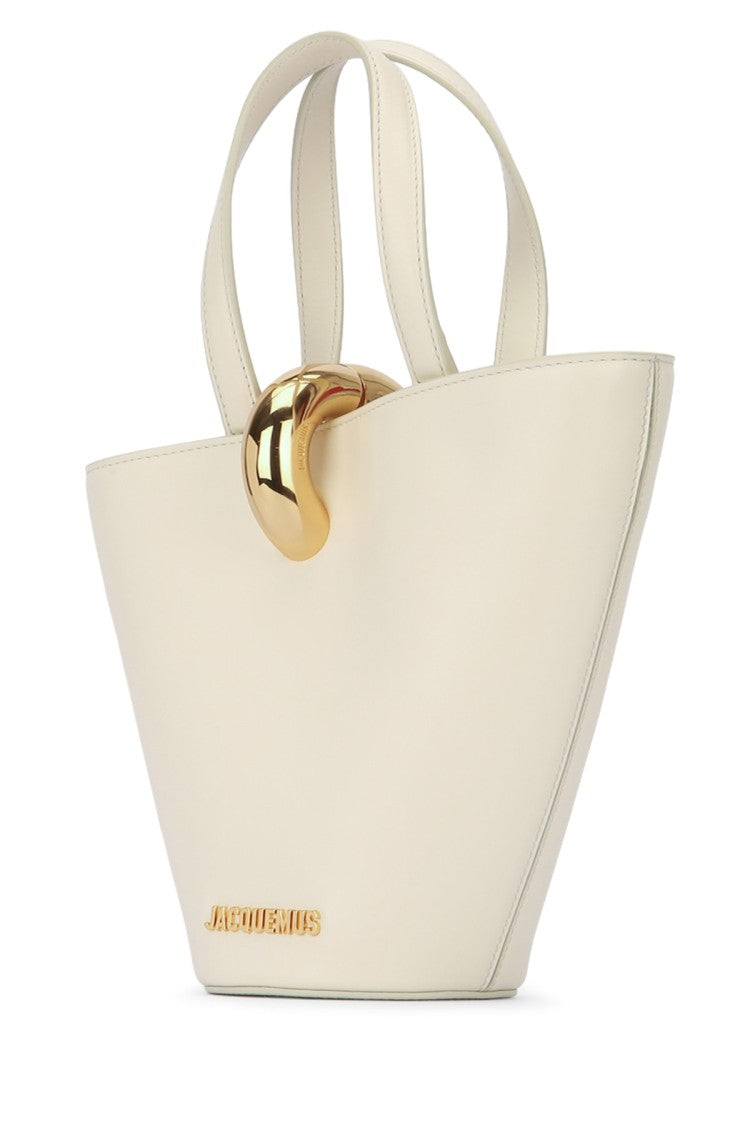 Jacquemus Trapezoidal White Handbag