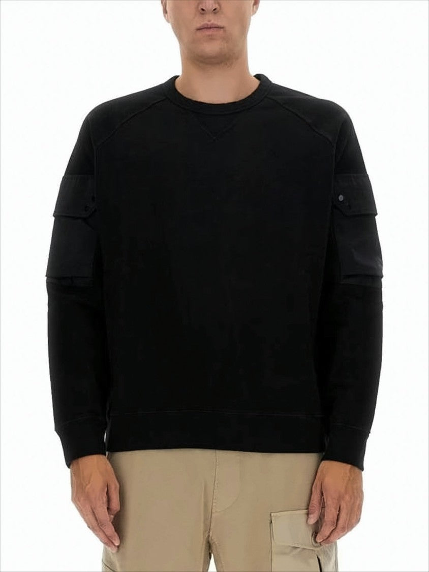 Ten C Long-Sleeve T-Shirt With Raglan Sleeves And Patch Details