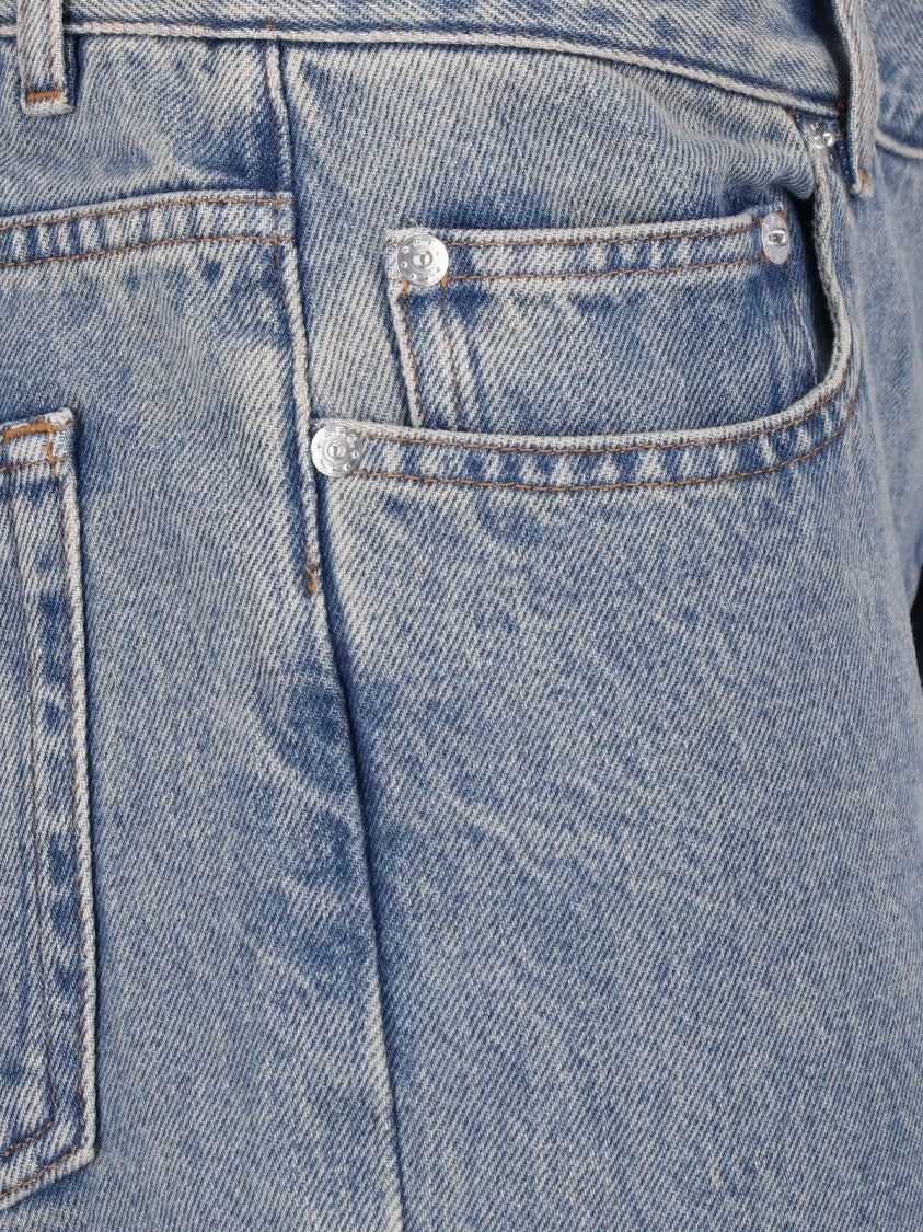 A.P.C. Straight-Leg Light Blue Five-Pocket Cotton Jeans