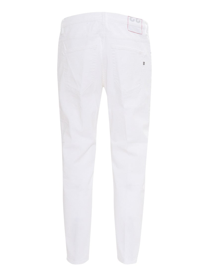 Dondup White Brighton Tailored Chinos