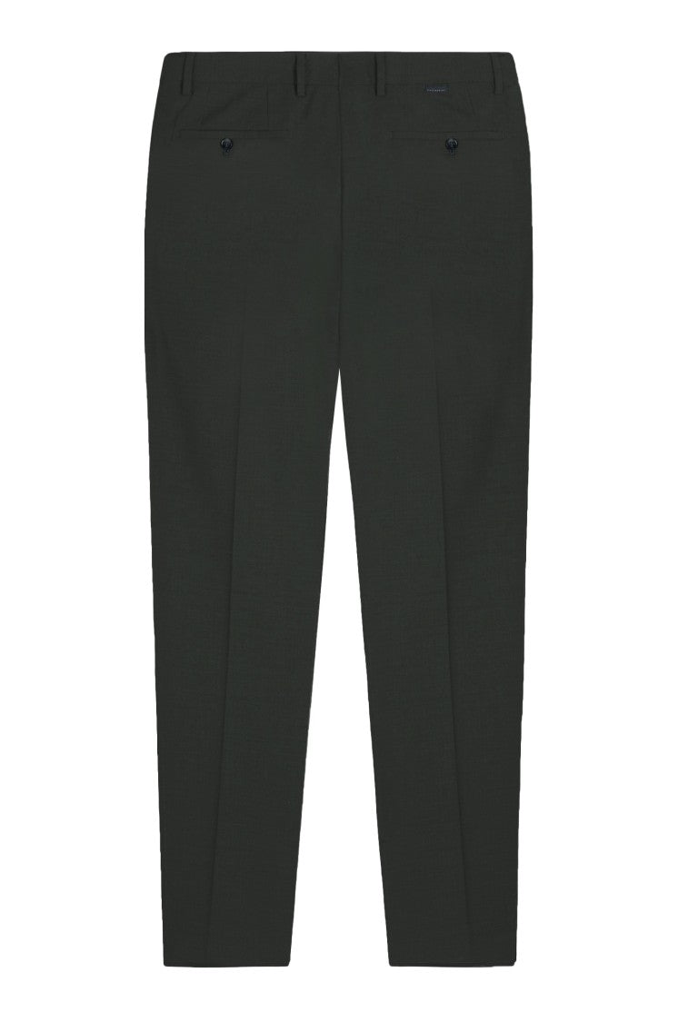 Gazzarrini X Michele Franzese Front Pleat Black Trousers With Tailored Fit