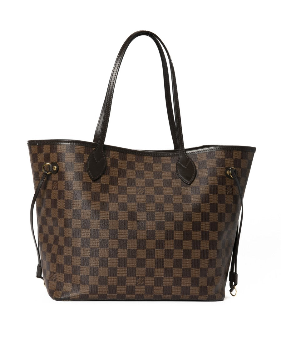Louis Vuitton Neverfull Mm Damier Ebene Canvas Tote Bag