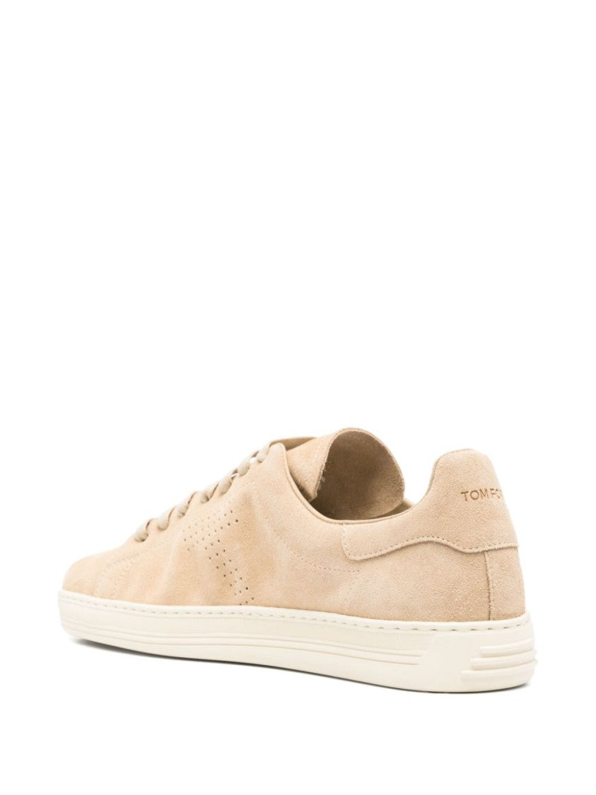 Tom Ford Beige Suede Sneakers
