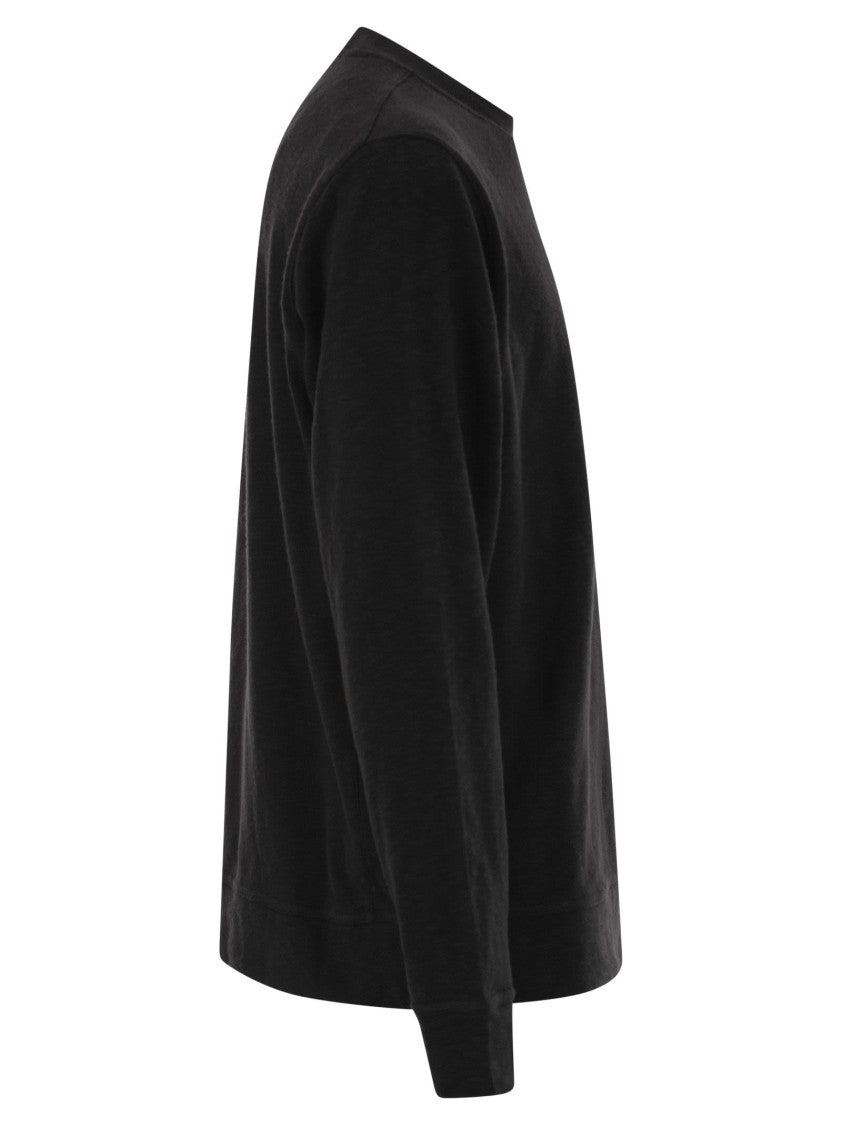 Stone Island Crewneck Sweatshirt With Badge