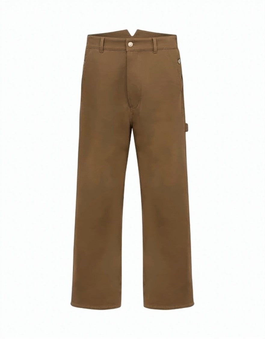 Moschino Straight Cut Pants With Mid-Rise Waist