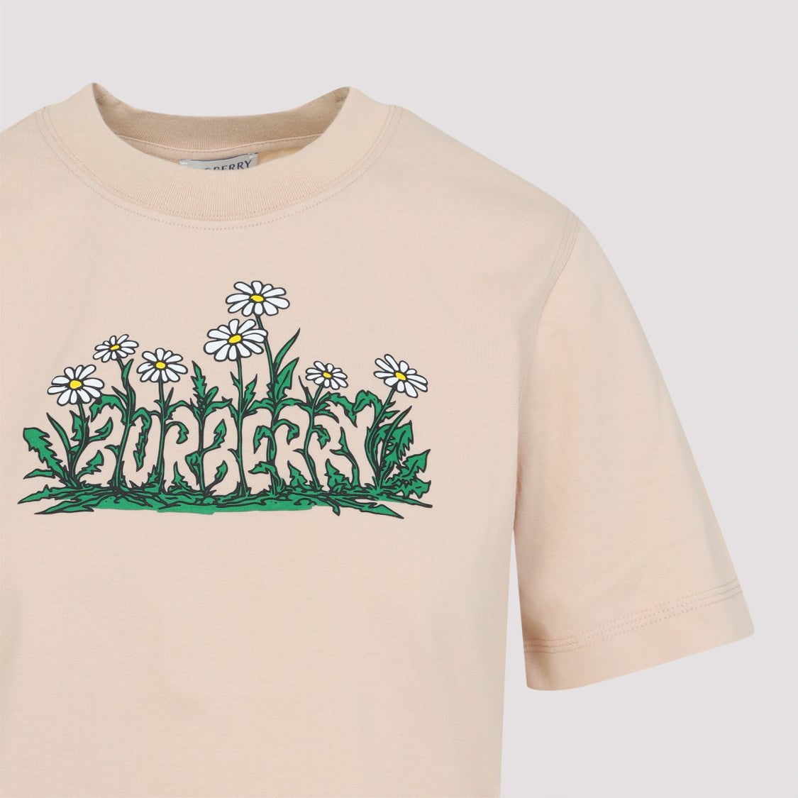 Burberry Teacup Beige Cotton T-Shirt