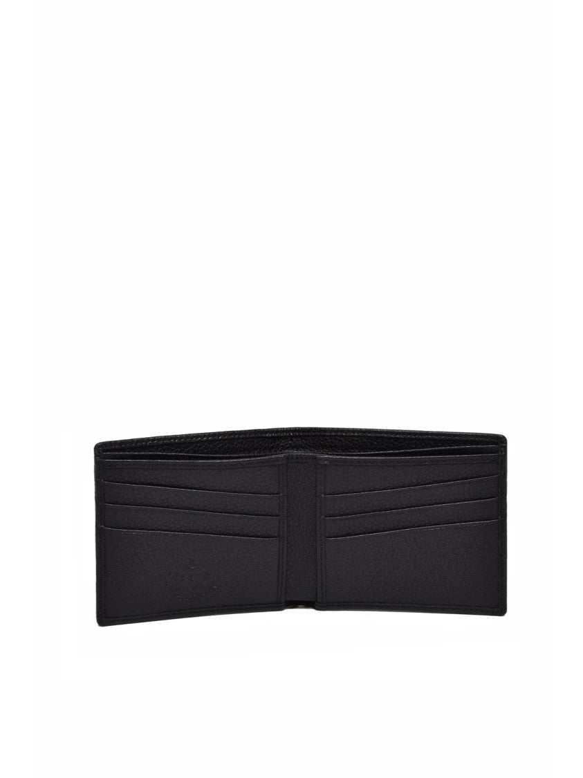 Vivienne Westwood Black Leather Bi-Fold Wallet