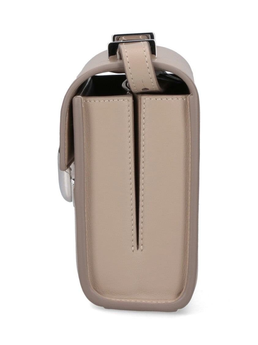 Savette Rectangular Shoulder Bag With Polished Silver Clasp