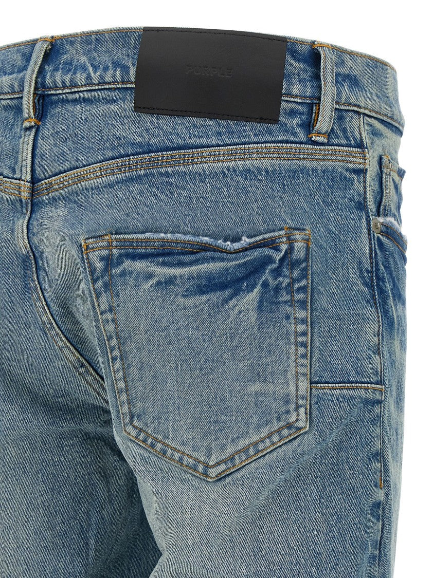 Purple P004 Flare' Jeans