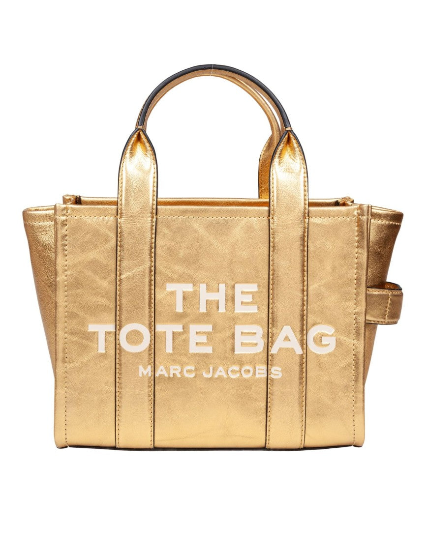 Marc Jacobs The Small Tote In Laminated Leather Color Gold