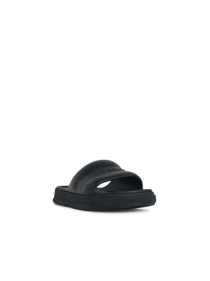 Moncler ' Altive' Black Rubber Slides