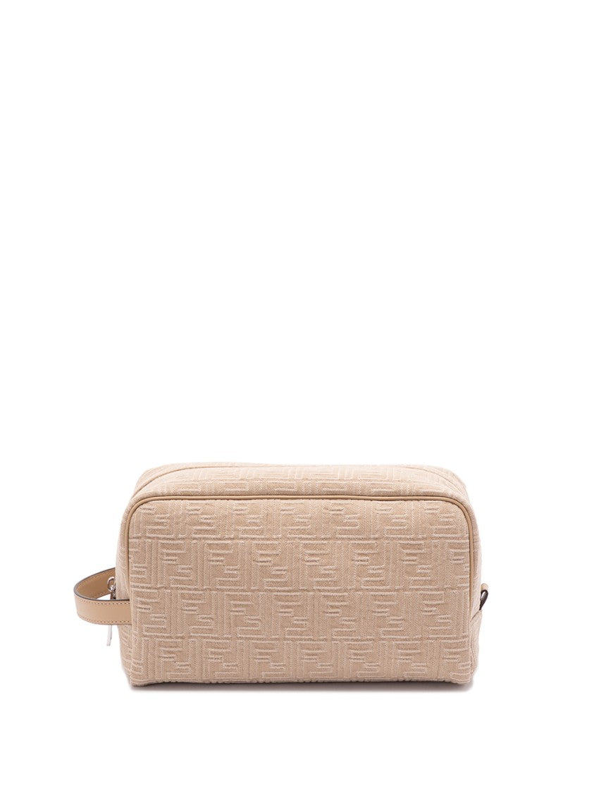 Fendi Large `Denim Ff` Beauty Case