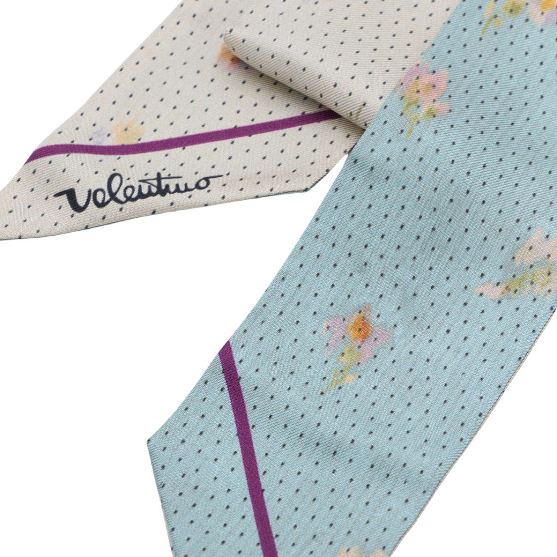 Valentino Garavani Patterned Neutral Scarves With Textured Elements