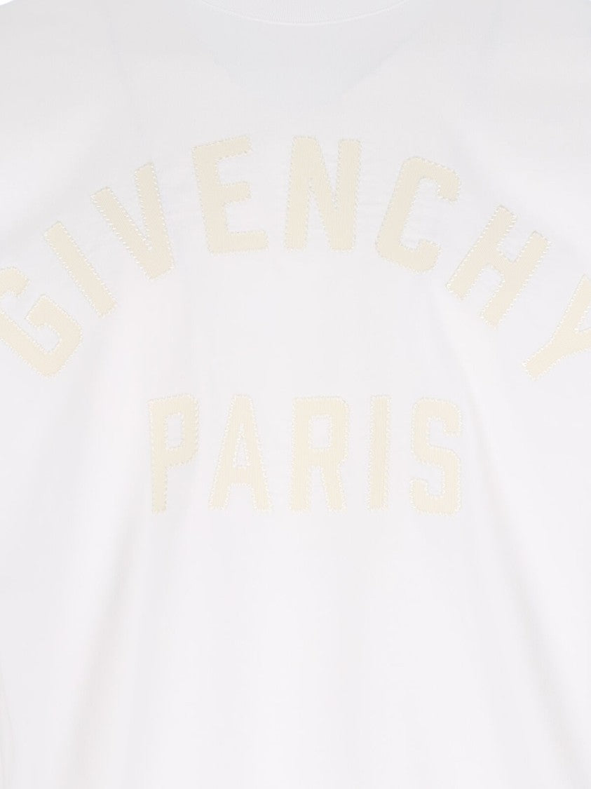 Givenchy White Tonal Logo Jersey T-Shirt