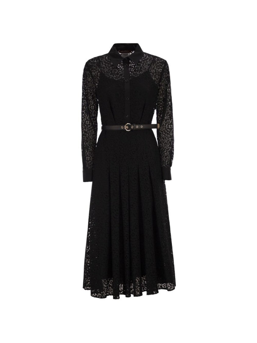 Max Mara Calf-Length Pleated Dress