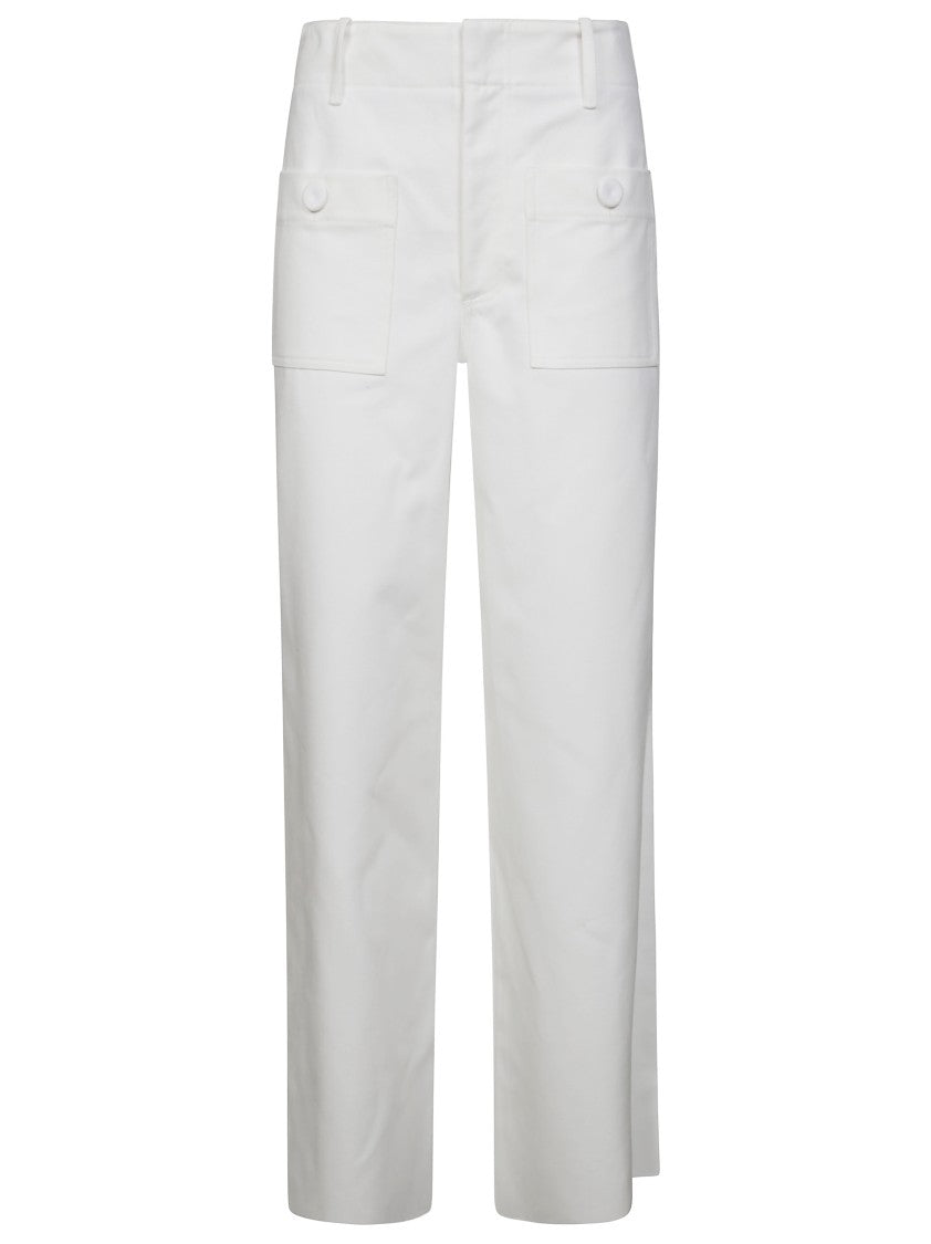 Jejia White Low-Rise Cropped Pants