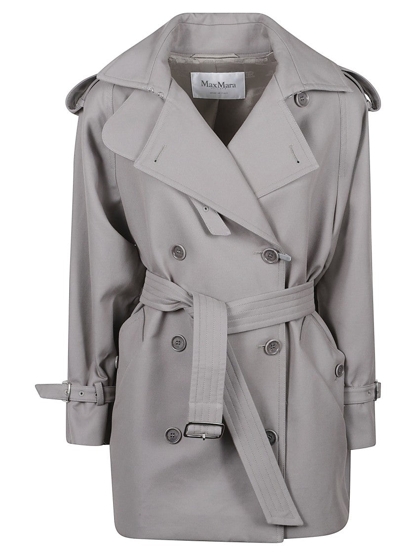 Max Mara Short Double-Breasted Trench Coat