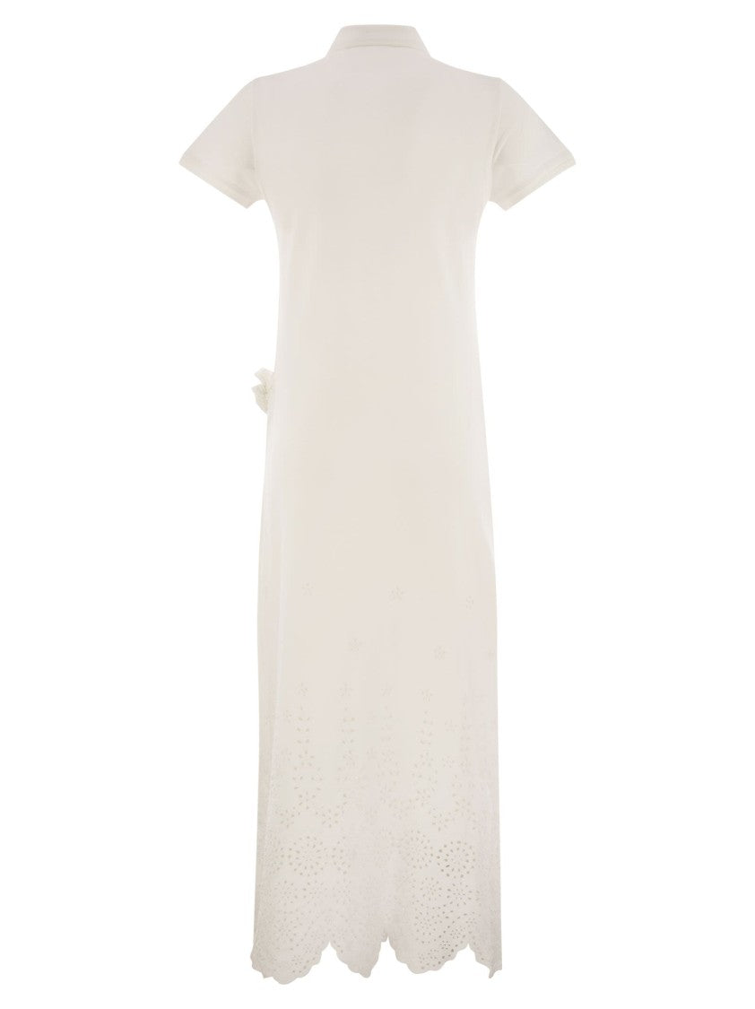 Polo Ralph Lauren Openwork Pique Polo Shirt Dress