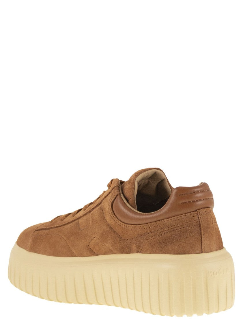 Hogan H-Stripes Suede Trainers