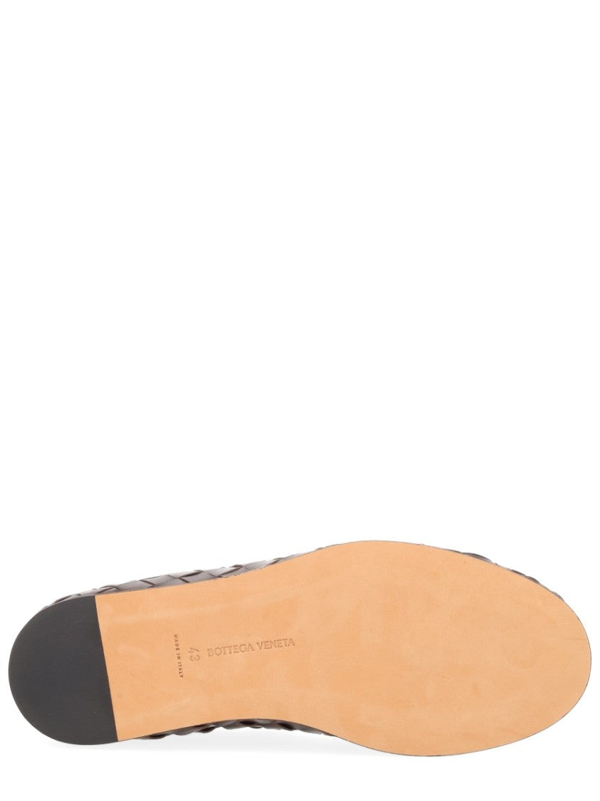 Bottega Veneta Sunday Pointed-Toe Woven Leather Slippers