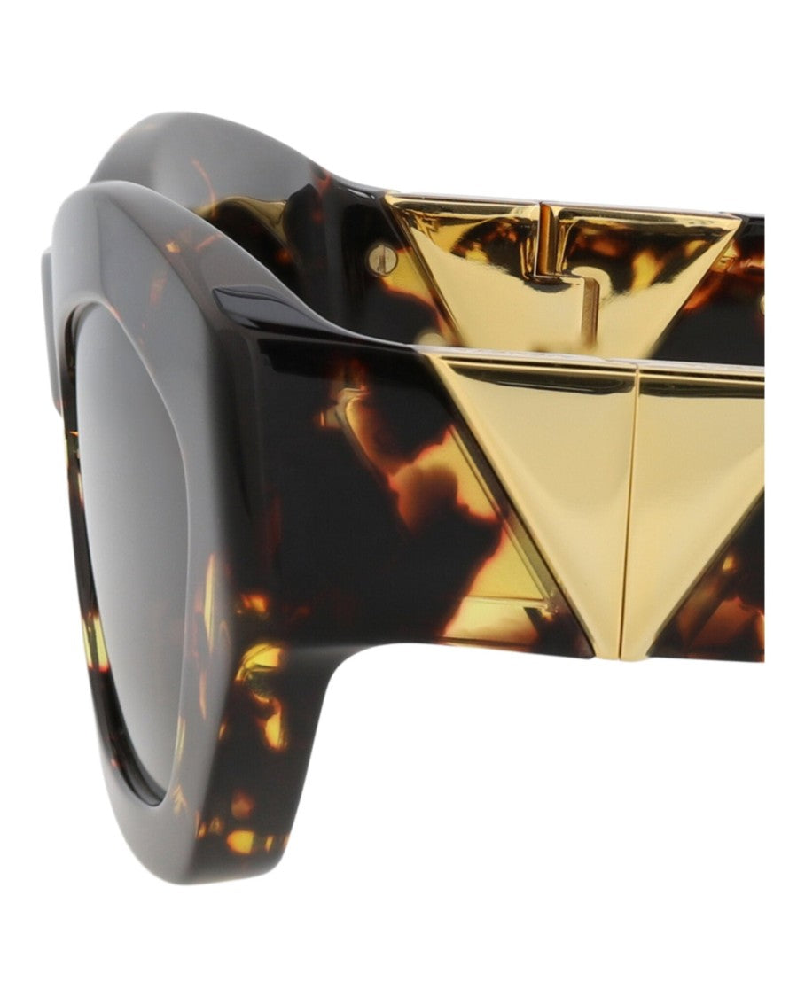 Bottega Veneta Round-Frame Recycled Acetate Sunglasses