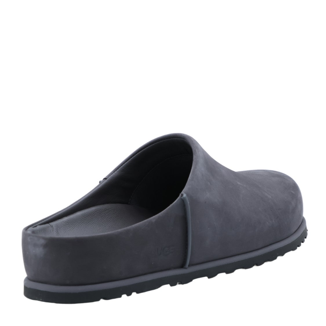 Ugg Slip-On Grey Mule Loafers With Embossed Logo