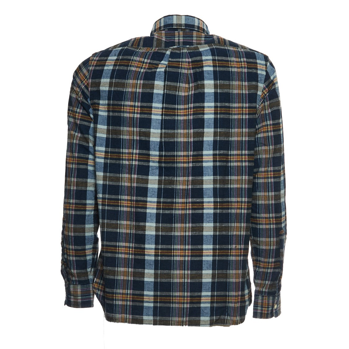 Polo Ralph Lauren Camicia In Madras Indaco Classic-Fit