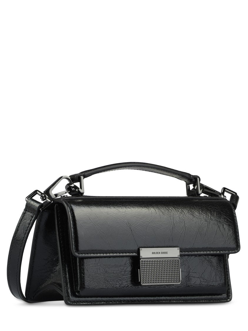 Golden Goose Shiny Black Leather Bag