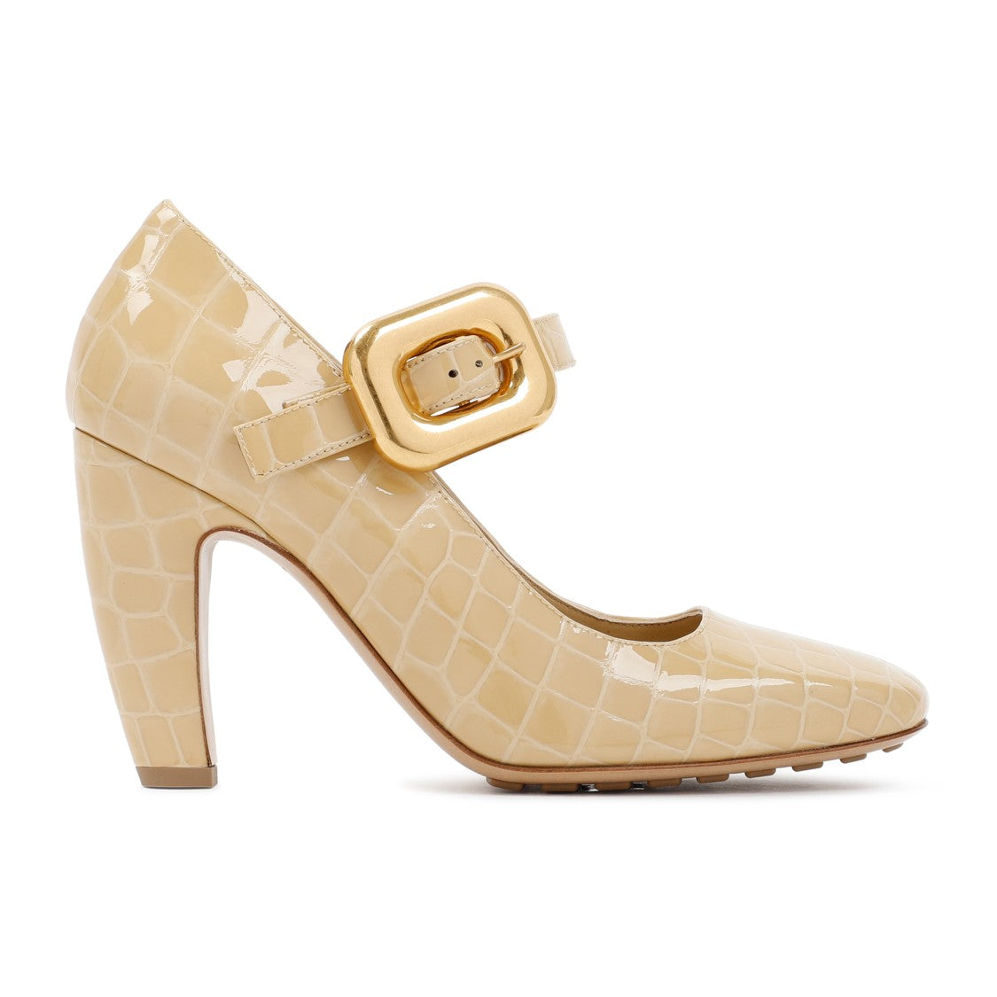 Bottega Veneta Beige Mostra Mary Jane Pump