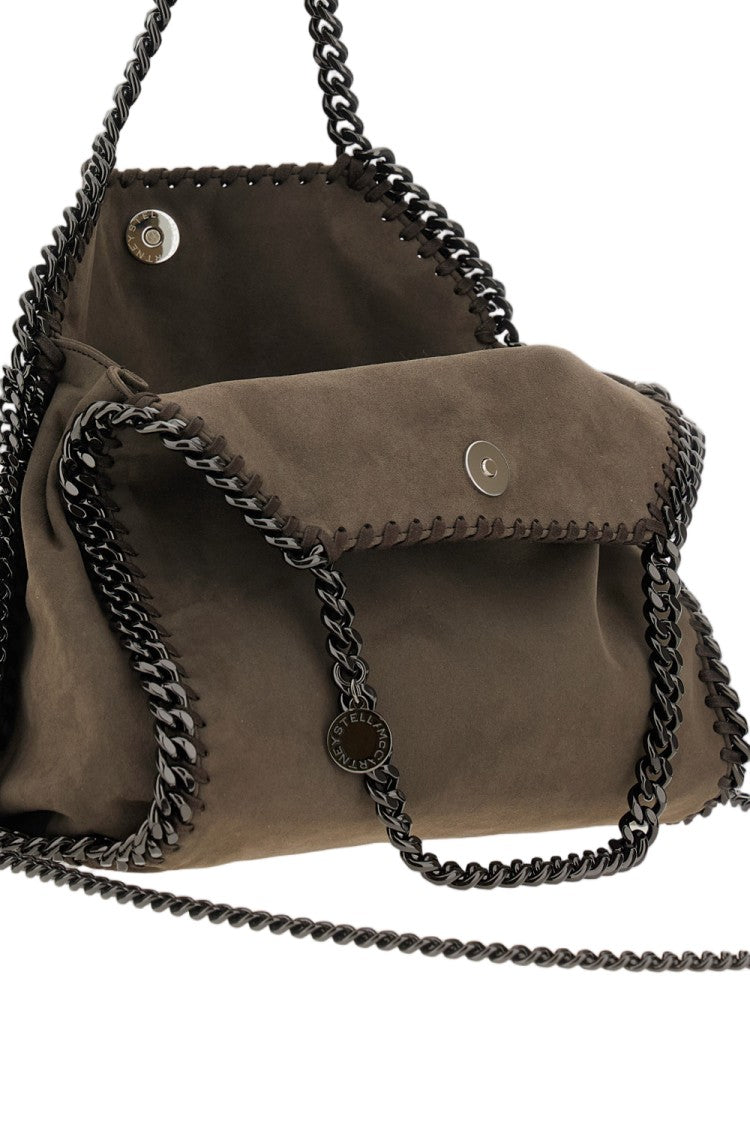 Stella Mccartney Grey Alter Suede Falabella Mini Tote Bag
