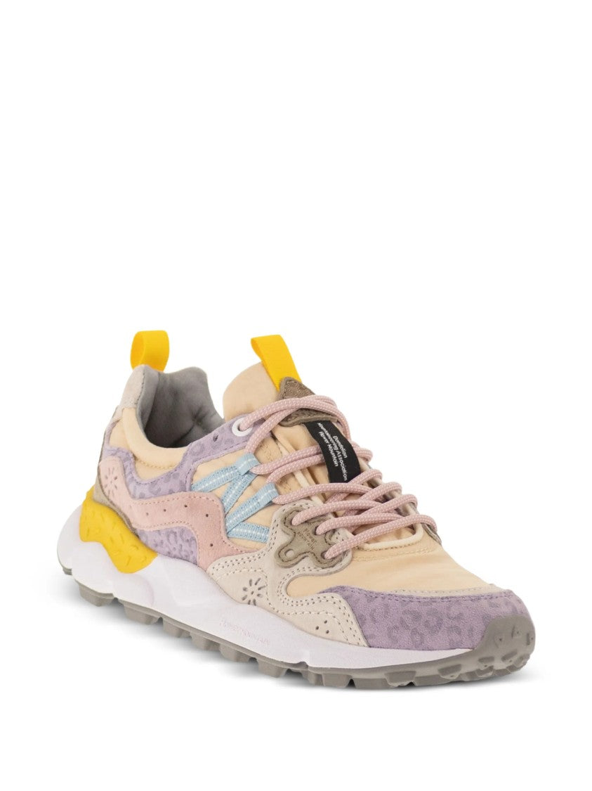 Flower Mountain Multi-Layered Sneakers With Textured Upper And Chunky Sole
