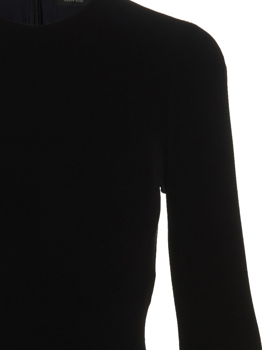 Balenciaga Ruched Twill Mini Dress