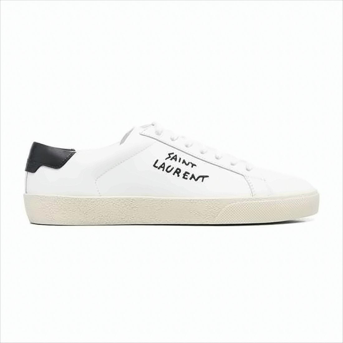 Saint Laurent Low-Top White Sneakers With Handwritten Logo