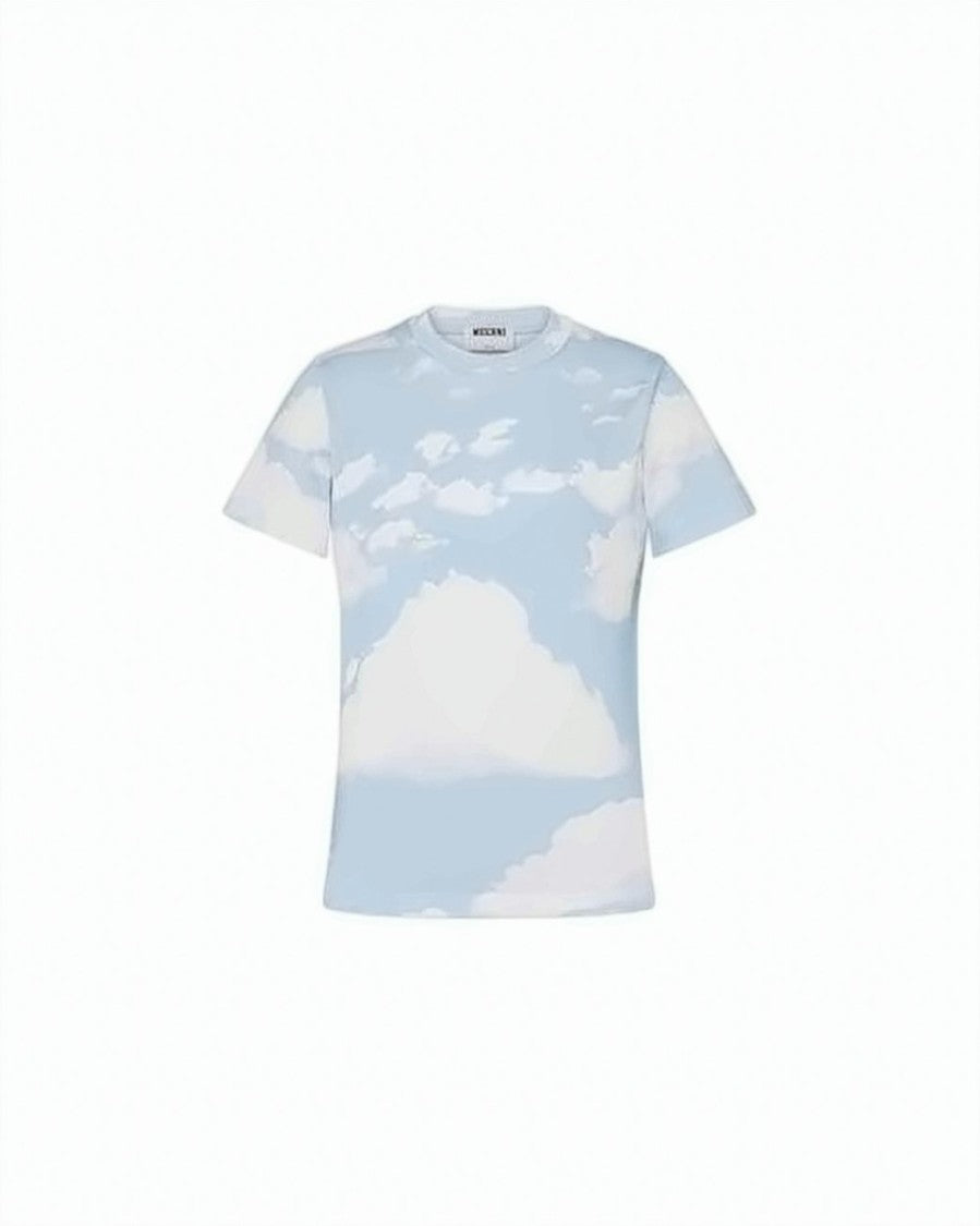 Moschino Sky Print Short-Sleeved Moschino T-Shirt
