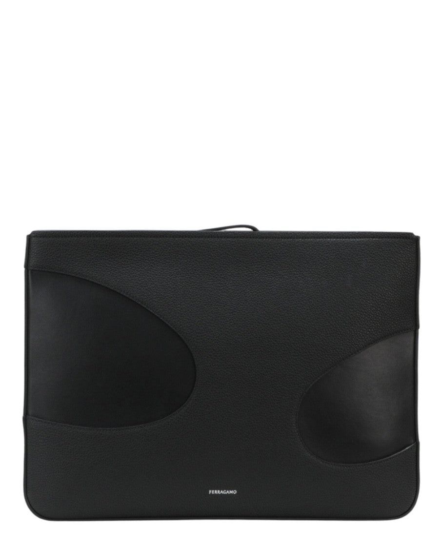 Ferragamo Cutout Leather Pouch
